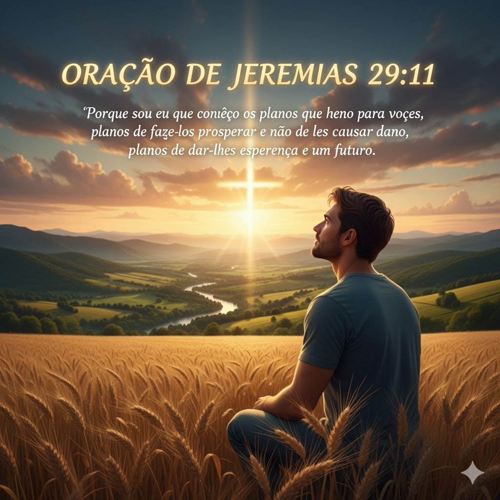 Oração de Oração de Jeremias 29:11